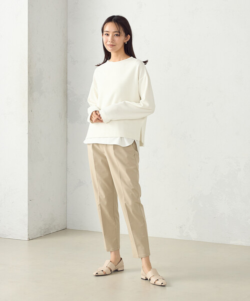 COMME CA ISM(コムサイズム)の「【セットアイテム】ボトルネックカットソー+タンクトップ(Tシャツ/カットソー・レディース・グレー/アイボリー・MEDIUM/LARGE)」の3枚目の写真