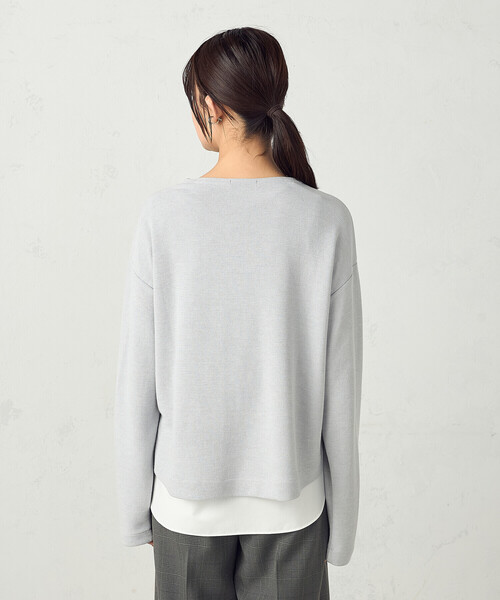 COMME CA ISM(コムサイズム)の「【セットアイテム】ボトルネックカットソー+タンクトップ(Tシャツ/カットソー・レディース・グレー/アイボリー・MEDIUM/LARGE)」の10枚目の写真