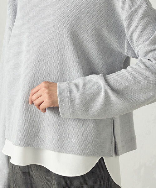COMME CA ISM(コムサイズム)の「【セットアイテム】ボトルネックカットソー+タンクトップ(Tシャツ/カットソー・レディース・グレー/アイボリー・MEDIUM/LARGE)」の12枚目の写真