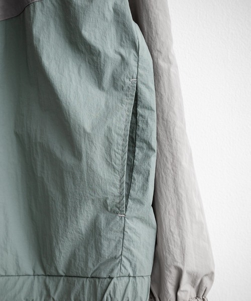 KRIFF MAYER（クリフメイヤー）の「KRIFF MAYER クリフメイヤー ひっくりライトスタンドジャケット リバーシブルナイロンブルゾン 2434401（ナイロンジャケット・メンズ・パープル/カーキ/セージグリーン/グレー・M/L/XL）」の7枚目の写真