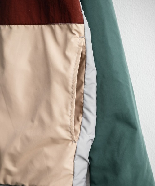 KRIFF MAYER（クリフメイヤー）の「KRIFF MAYER クリフメイヤー ひっくりライトスタンドジャケット リバーシブルナイロンブルゾン 2434401（ナイロンジャケット・メンズ・パープル/カーキ/セージグリーン/グレー・M/L/XL）」の19枚目の写真