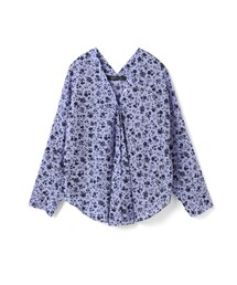 mizuiro ind スモールフラワーVネックシャツ