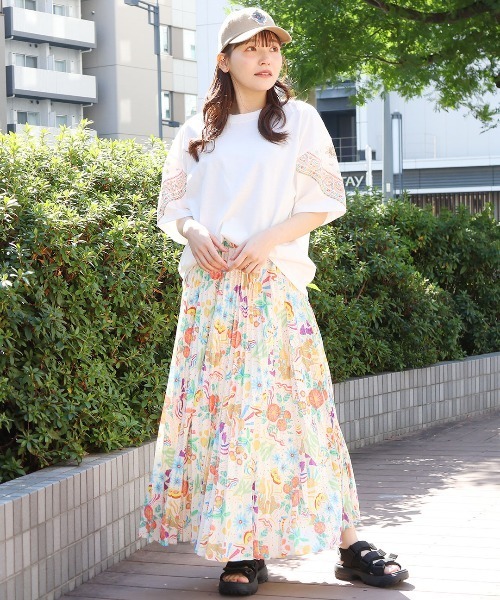 チチカカ（チチカカ）の「モチーフアップリケキャップ（キャップ・レディース・チャコールグレー/ピンク/ベージュ・FREE）」の5枚目の写真