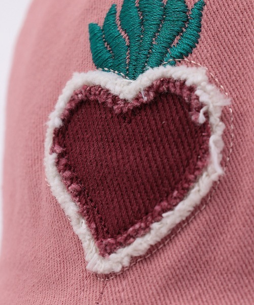 チチカカ（チチカカ）の「モチーフアップリケキャップ（キャップ・レディース・チャコールグレー/ピンク/ベージュ・FREE）」の14枚目の写真