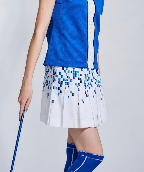 archivio(アルチビオ)の「<LADIES>モザイク柄通気撥水スカート(スカート・レディース・ホワイト×レッド/ホワイト×ブルー・S/M/L)」の19枚目の写真