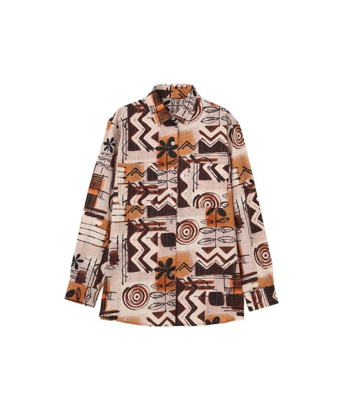 ブラウス シャツ (CREOLME)PRINT SHIRT レディース セール】(CREOLME)PRINT SHIRT（シャツ/ブラウス）｜ROSE BUD