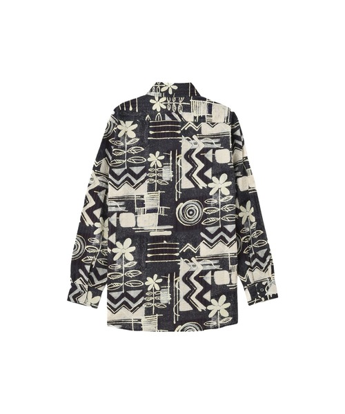 ROSE BUD（ローズバッド）の「(CREOLME)PRINT SHIRT（シャツ/ブラウス・レディース・ネイビー/ブラウン・ONE SIZE）」の3枚目の写真