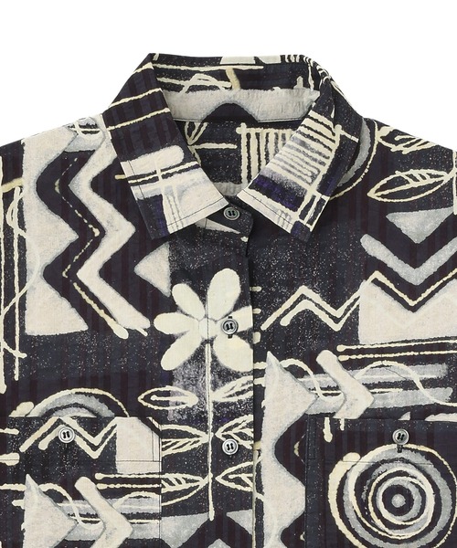 ブラウス シャツ (CREOLME)PRINT SHIRT レディース ROSE BUD ブラウス シャツ (CREOLME)PRINT SHIRT レディース