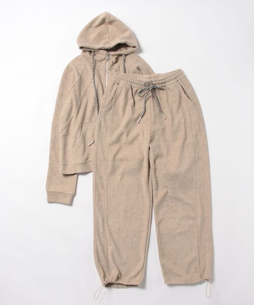 aimoha(アイモハ)の「シンプルデザインジップアップセットアップ(セットアップ・レディース・ベージュ/グレー・MEDIUM/LARGE)」の15枚目の写真