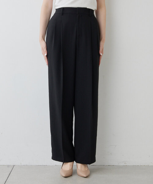 GALLARDAGALANTE(ガリャルダガランテ)の「【リニューアル!】ジャージーワイドタックパンツ(その他パンツ・レディース・イエロー/ライトグレー/ブラック・0/1/2)」の17枚目の写真