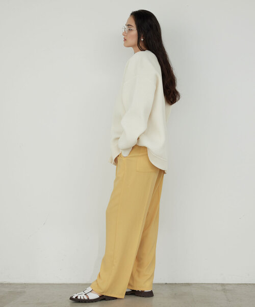 新品/完売/GALLARDAGALANTE/ワイドカーゴパンツ セール】ジャージーワイドタックパンツ（その他パンツ