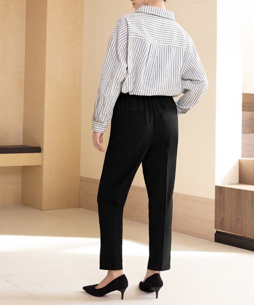 Doux Belle(ドゥーベル)の「ストライプ柄シャツ(シャツ/ブラウス・レディース・ブルー/ホワイト/ネイビー・MEDIUM)」の22枚目の写真