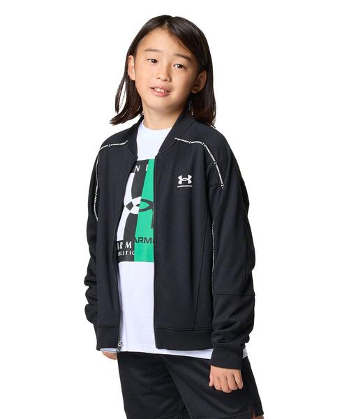 UNDER ARMOUR(アンダーアーマー)の「UAトラック ノベルティ ジャケット(トレーニング/キッズ)(その他アウター・キッズ・ブラック・140cm/130cm/150cm/160cm)」の1枚目の写真
