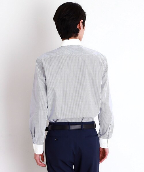 THE SHOP TK (ザ ショップ ティーケー )の「ドレスストライプシャツ【洗濯機OK】(ビジネスシャツ・メンズ・ブルー系その他4/ホワイト系5・04/01/02/03)」の8枚目の写真