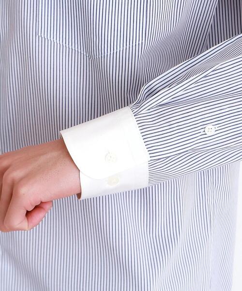 THE SHOP TK (ザ ショップ ティーケー )の「ドレスストライプシャツ【洗濯機OK】(ビジネスシャツ・メンズ・ブルー系その他4/ホワイト系5・04/01/02/03)」の16枚目の写真