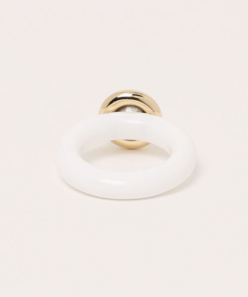 LOVE BY e.m. (ラブバイイーエム)の「ホワイトスワロフスキーリング/25SS/レディース(リング・レディース・ホワイト・M/L)」の3枚目の写真