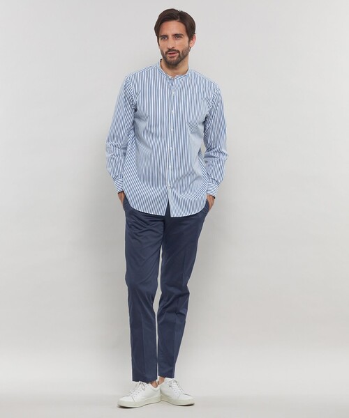 MACKINTOSH LONDON(マッキントッシュ ロンドン)の「【WEB・一部店舗限定】コットンストレッチヘリンボーンパンツ(その他パンツ・メンズ・ネイビー/ベージュ系その他2・90/82/94/78/86)」の3枚目の写真