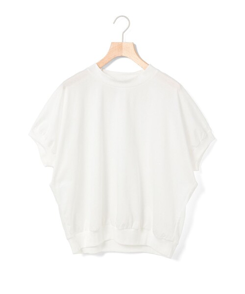 midiumi◆長袖カットソー/FREE/コットン/WHT/無地 セール】MidiUmi ハーフスリーブコクーンプルオーバー（Tシャツ
