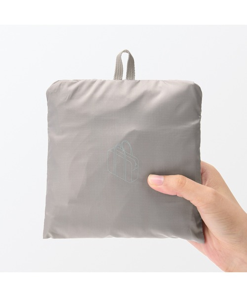 無印良品(ムジルシリョウヒン)の「たためる 撥水横型ボストンバッグ(ボストンバッグ・レディース・ダークベージュ/ブラック・FREE)」の20枚目の写真