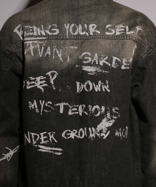 HARE（ハレ）の「【UNDERGROUND MODE SET UP対応】レタリングブルゾン(HARE)（ブルゾン・メンズ・ブラック系その他2/ブラック・FREE）」の6枚目の写真