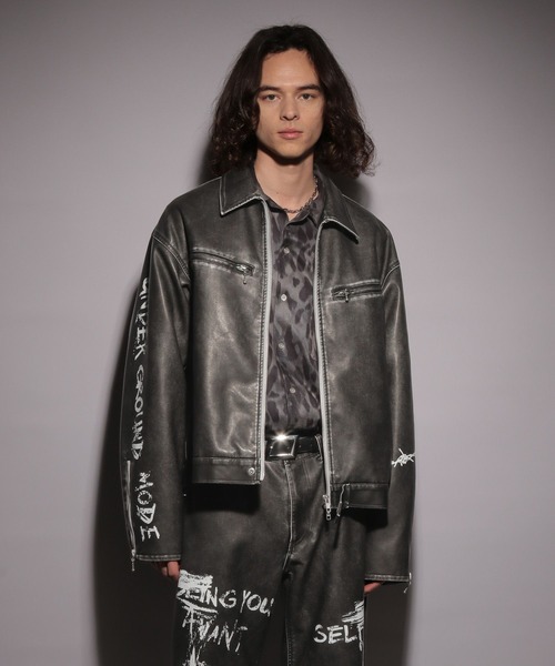 HARE（ハレ）の「【UNDERGROUND MODE SET UP対応】レタリングブルゾン