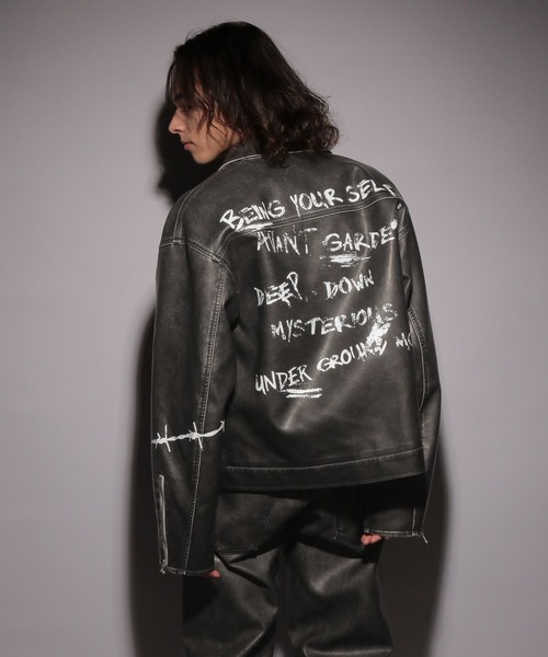 HARE（ハレ）の「【UNDERGROUND MODE SET UP対応】レタリングブルゾン(HARE)（ブルゾン・メンズ・ブラック系その他2/ブラック・FREE）」の17枚目の写真