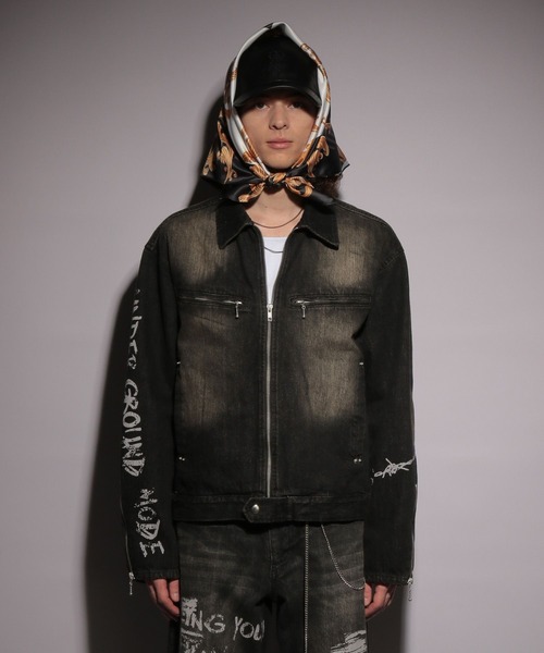 HARE（ハレ）の「【UNDERGROUND MODE SET UP対応】レタリングブルゾン(HARE)（ブルゾン・メンズ・ブラック系その他2/ブラック・FREE）」の18枚目の写真