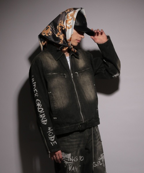 HARE（ハレ）の「【UNDERGROUND MODE SET UP対応】レタリングブルゾン(HARE)（ブルゾン・メンズ・ブラック系その他2/ブラック・FREE）」の20枚目の写真