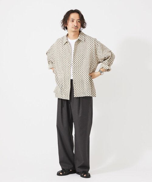 INDIA COTTON クロシェシャツ INDIA COTTON クロシェシャツ
