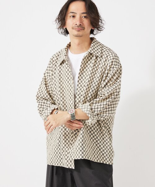 INDIA COTTON クロシェシャツ JOURNAL STANDARD relume シャツ INDIA COTTON クロシェシャツ