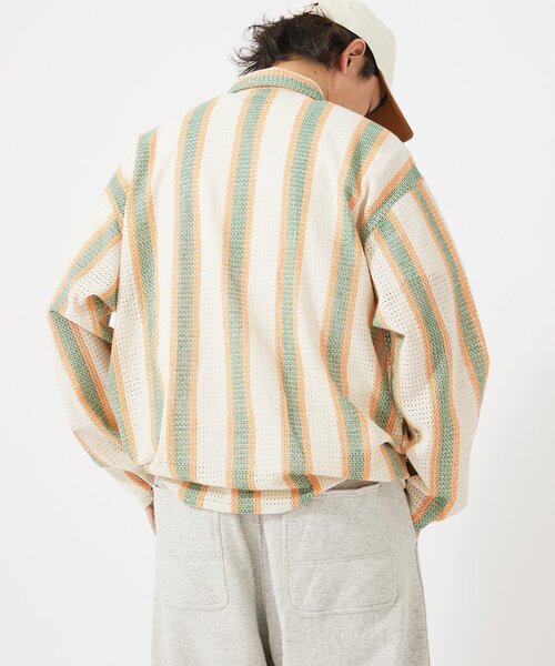 JOURNAL STANDARD relume（ジャーナルスタンダード　レリューム）の「INDIA COTTON クロシェシャツ（シャツ/ブラウス・メンズ・ブラック/グリーン/レッド/ブルー系その他・LARGE/MEDIUM）」の21枚目の写真