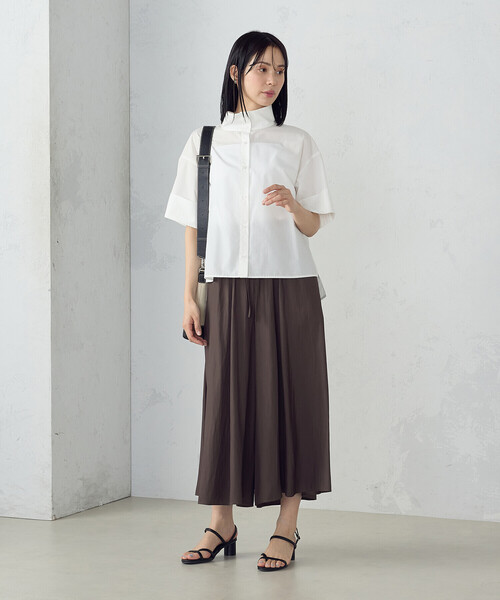 COMME CA ISM（コムサイズム）の「ゆるっとろみ スカーチョ / セットアップ対応（その他パンツ・レディース・ブラック/カーキ/ダークブラウン・MEDIUM/LARGE）」の15枚目の写真