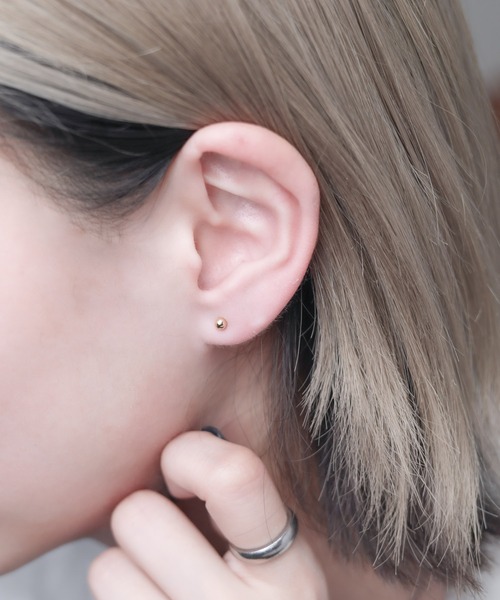 RS】【Pledge（プレッジ）】18Kワンポイントピアス（ソロ）（ピアス