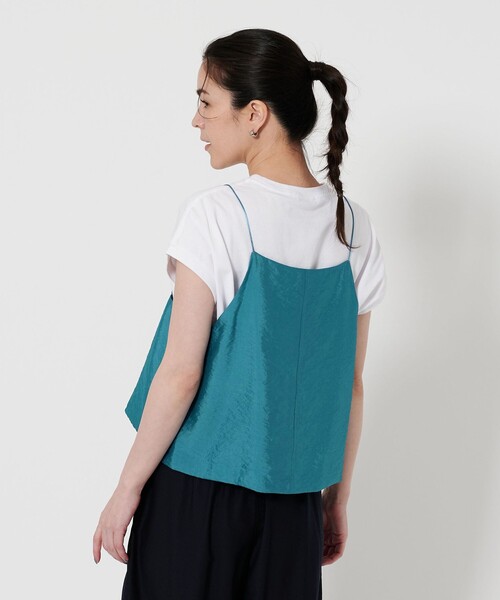 BEAUTY&YOUTH UNITED ARROWS(ビューティーアンドユースユナイテッドアローズ)の「レーヨンナイロン シアー キャミソール -2WAY-(シャツ/ブラウス・レディース・ターコイズブルー/オフホワイト/ダークグレー・FREE)」の5枚目の写真