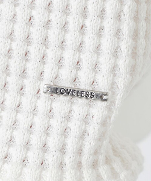 LOVELESS(ラブレス)の「ツートーンワッフルプルオーバー(Tシャツ/カットソー・メンズ・ブラック/オフホワイト・M/L)」の9枚目の写真