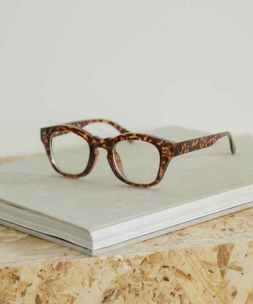 MERLOT（メルロー）の「ウェリントンメガネ/UVカット（メガネ・レディース・ブラウン/ブラック・FREE）」の2枚目の写真