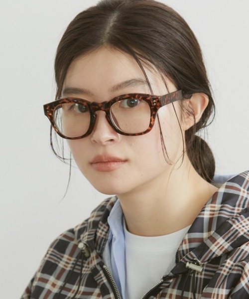 MERLOT（メルロー）の「ウェリントンメガネ/UVカット（メガネ・レディース・ブラウン/ブラック・FREE）」の4枚目の写真