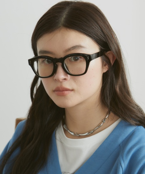 MERLOT（メルロー）の「ウェリントンメガネ/UVカット（メガネ・レディース・ブラウン/ブラック・FREE）」の9枚目の写真