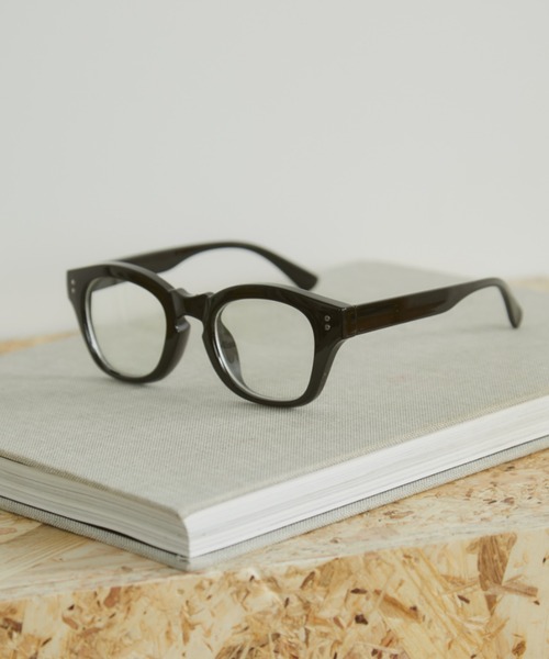 MERLOT（メルロー）の「ウェリントンメガネ/UVカット（メガネ・レディース・ブラウン/ブラック・FREE）」の10枚目の写真