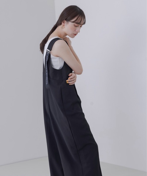 【美品】エイミーロウ バックロゴテープオールインワン ブラック 黒 ラディエイト RADIATE Eimee Law バックロゴテープ