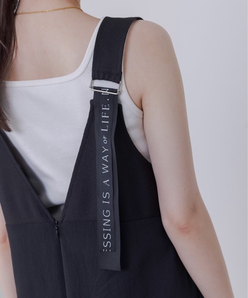 【美品】エイミーロウ バックロゴテープオールインワン ブラック 黒 ラディエイト RADIATE Eimee Law バックロゴテープ