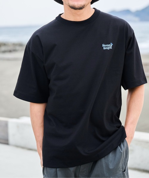 Sunny Smith(サニースミス)の「【SUNNY SMITH】11.6ウルトラヘビーオンス Heavy Smith刺繍ロゴTシャツ(CP)(Tシャツ/カットソー・メンズ・ブラック/チャコール/オフホワイト・L/M)」の10枚目の写真