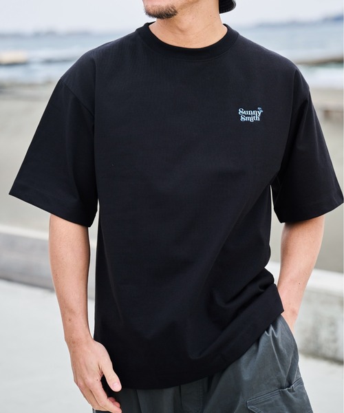 Sunny Smith(サニースミス)の「【SUNNY SMITH】11.6ウルトラヘビーオンス Heavy Smith刺繍ロゴTシャツ(CP)(Tシャツ/カットソー・メンズ・ブラック/チャコール/オフホワイト・L/M)」の11枚目の写真