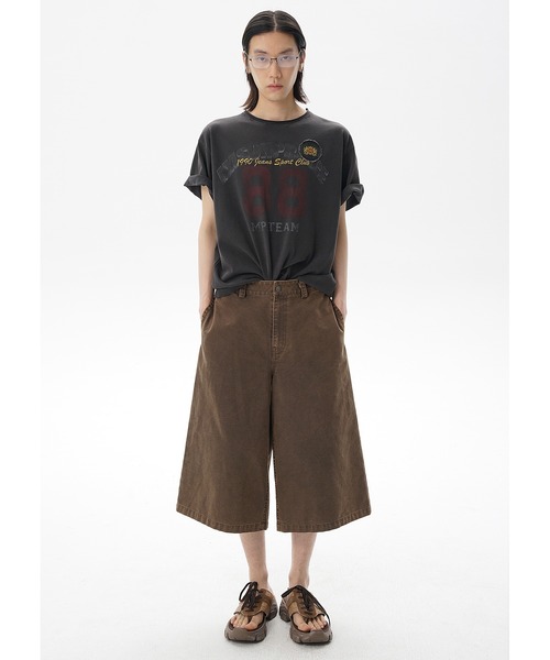 MASONPRINCE(メイソンプリンス)の「ワイドシルエット クロップドパンツ DK3117【MASONPRINCE】(その他パンツ・メンズ・ブラウン/ブラック/カーキ・L/M/S/XL)」の5枚目の写真