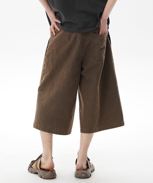 MASONPRINCE(メイソンプリンス)の「ワイドシルエット クロップドパンツ DK3117【MASONPRINCE】(その他パンツ・メンズ・ブラウン/ブラック/カーキ・L/M/S/XL)」の6枚目の写真