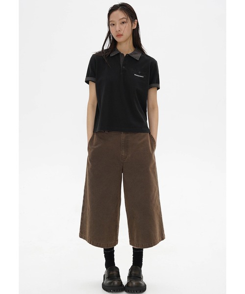 MASONPRINCE(メイソンプリンス)の「ワイドシルエット クロップドパンツ DK3117【MASONPRINCE】(その他パンツ・メンズ・ブラウン/ブラック/カーキ・L/M/S/XL)」の7枚目の写真