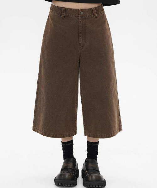 MASONPRINCE(メイソンプリンス)の「ワイドシルエット クロップドパンツ DK3117【MASONPRINCE】(その他パンツ・メンズ・ブラウン/ブラック/カーキ・L/M/S/XL)」の8枚目の写真