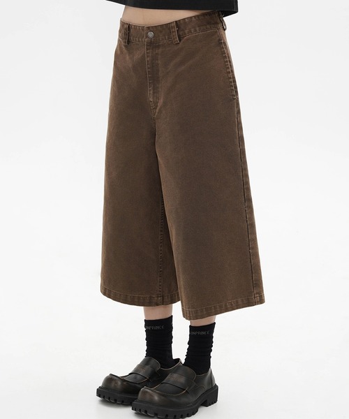 MASONPRINCE(メイソンプリンス)の「ワイドシルエット クロップドパンツ DK3117【MASONPRINCE】(その他パンツ・メンズ・ブラウン/ブラック/カーキ・L/M/S/XL)」の9枚目の写真