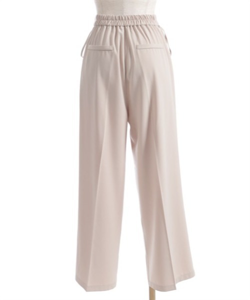 axes femme（アクシーズファム）の「調節ボタンストレートパンツ（その他パンツ・レディース・ブラック/ベージュ・LARGE/MEDIUM）」の13枚目の写真