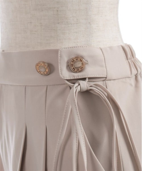 axes femme（アクシーズファム）の「調節ボタンストレートパンツ（その他パンツ・レディース・ブラック/ベージュ・LARGE/MEDIUM）」の5枚目の写真